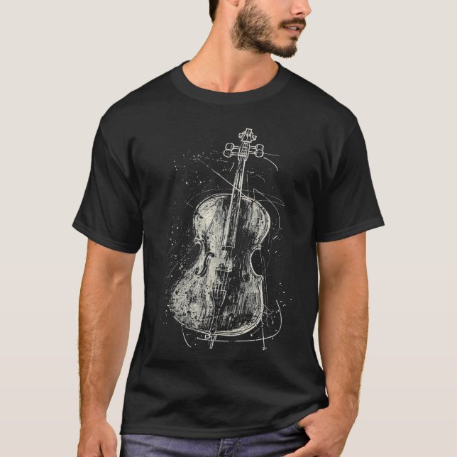 S2 Cello Cellist Cellin (77) T Shirt (Framsida)