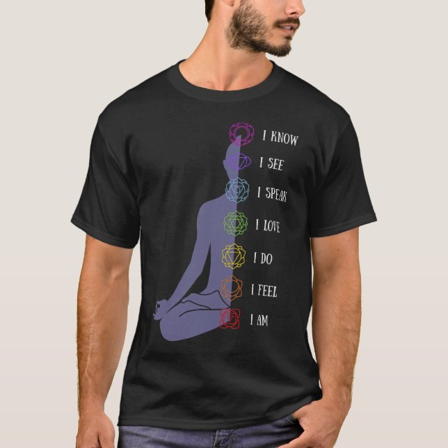 S2 Chakra Chakras Meditate Meditation (37) T Shirt (Framsida)
