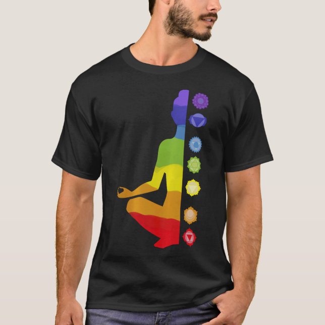 S2 Chakra Chakras Meditate Meditation (38) T Shirt (Framsida)