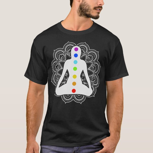 S2 Chakra Chakras Meditate Meditation (40) T Shirt (Framsida)