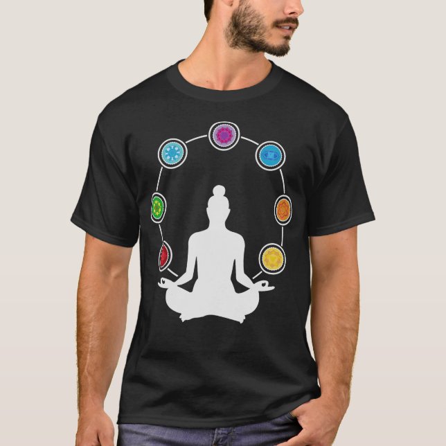 S2 Chakra Chakras Meditate Meditation (41) T Shirt (Framsida)