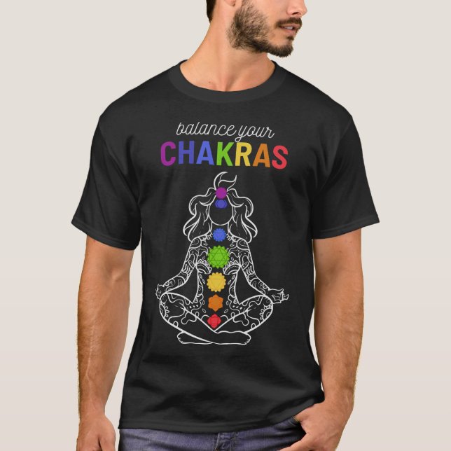 S2 Chakra Chakras Meditate Meditation (46) T Shirt (Framsida)