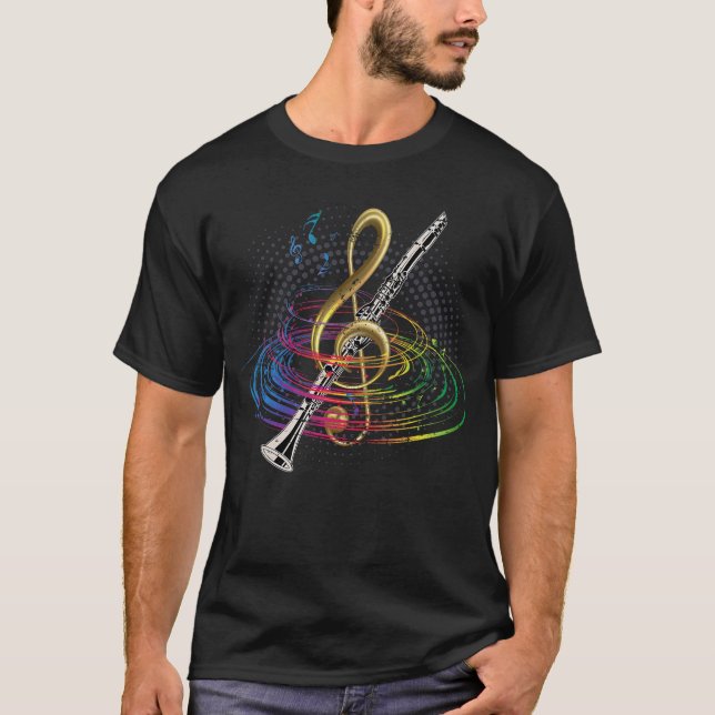 S2 Clarinet Clarinetist (35) T Shirt (Framsida)