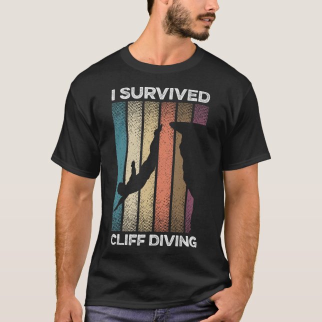 S2 Cliff Diving (103) T Shirt (Framsida)