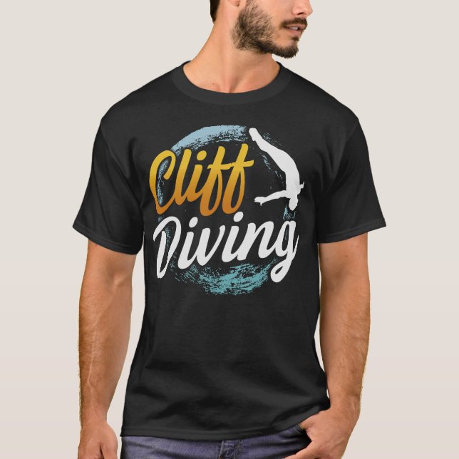 S2 Cliff Diving (13) T Shirt (Framsida)