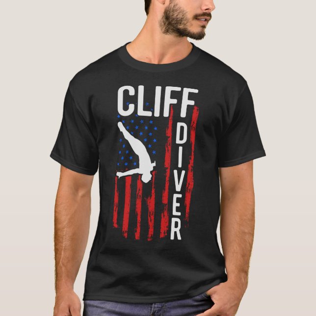 S2 Cliff Diving (2) T Shirt (Framsida)