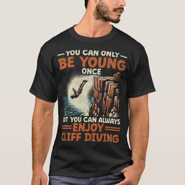 S2 Cliff Diving (30) T Shirt (Framsida)