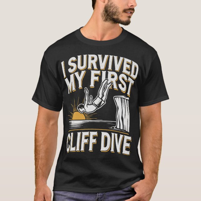 S2 Cliff Diving (33) T Shirt (Framsida)