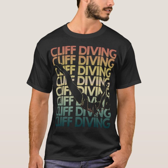 S2 Cliff Diving (38) T Shirt (Framsida)