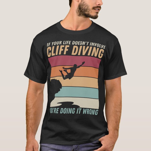 S2 Cliff Diving (43) T Shirt (Framsida)