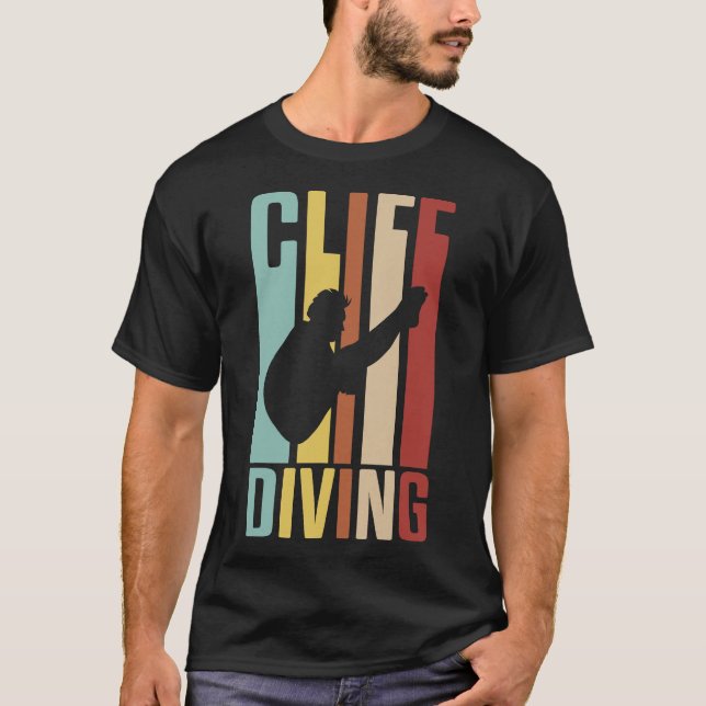 S2 Cliff Diving (4) T Shirt (Framsida)