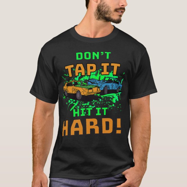 S2 Demolition Derby Smash Cars (22) T Shirt (Framsida)