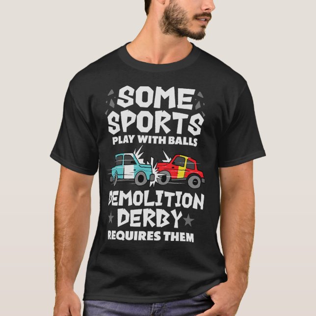 S2 Demolition Derby Smash Cars (37) T Shirt (Framsida)
