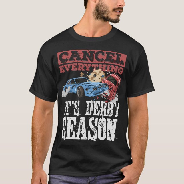 S2 Demolition Derby Smash Cars (42) T Shirt (Framsida)