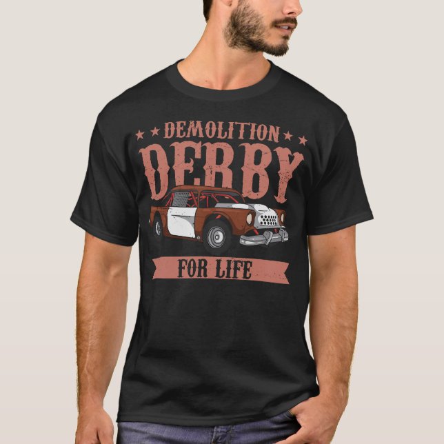 S2 Demolition Derby Smash Cars (71) T Shirt (Framsida)