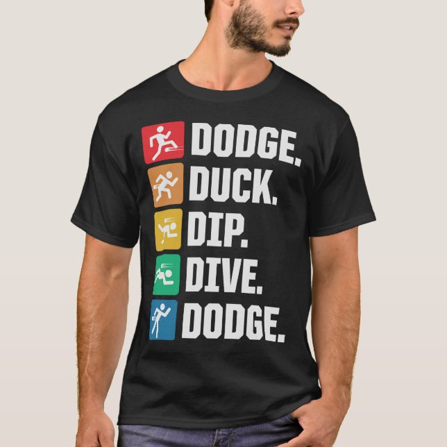 S2 Dodgeball (71) T Shirt (Framsida)