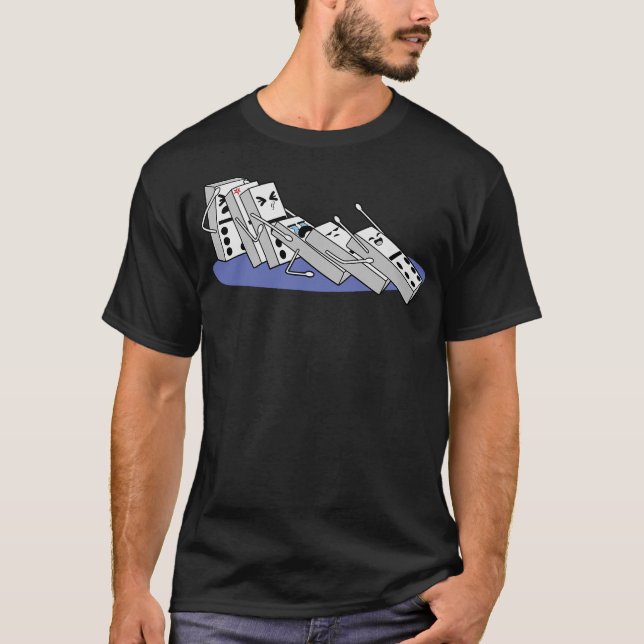 S2 Dominoes (81) T Shirt (Framsida)