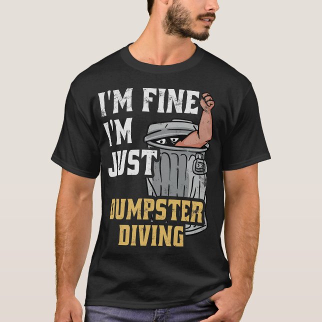 S2 Dumpster Diving (150) T Shirt (Framsida)