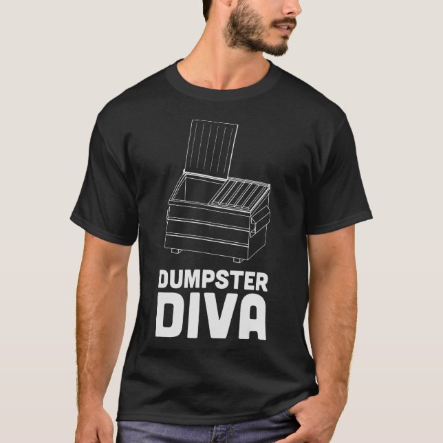 S2 Dumpster Diving (34) T Shirt (Framsida)