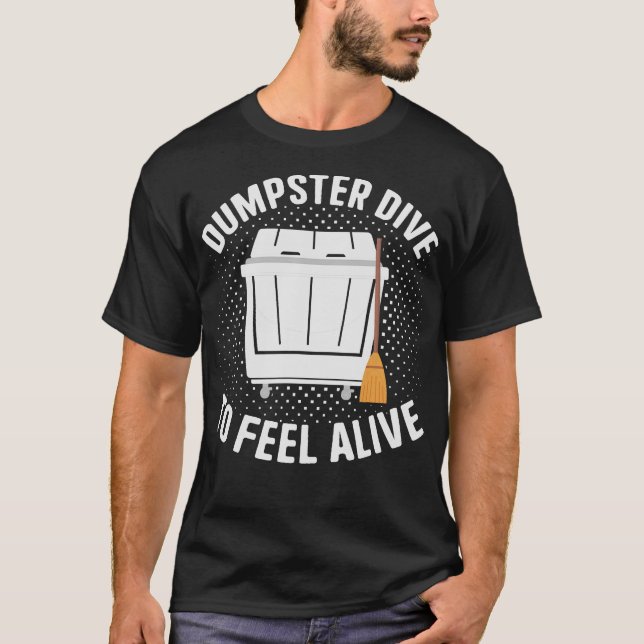 S2 Dumpster Diving (66) T Shirt (Framsida)