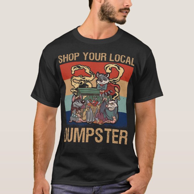 S2 Dumpster Diving (80) T Shirt (Framsida)