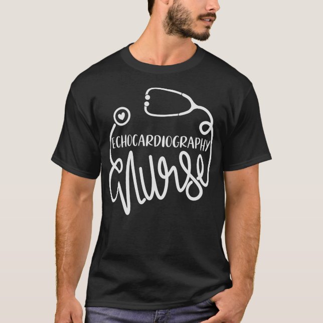 S2 Ekokardiografi Ekokardiograf (20) T Shirt (Framsida)
