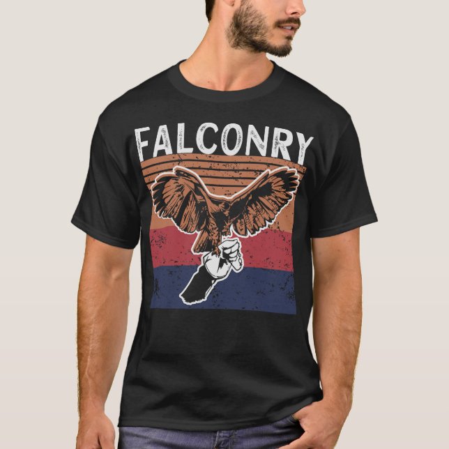 S2 Falconry Falconer Falcon Falcons (71) T Shirt (Framsida)