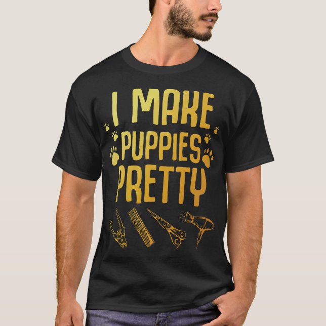 S2 Hund Grooming Hund Groomer (126) T Shirt (Framsida)