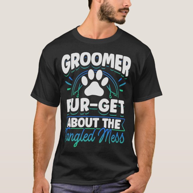 S2 Hund Grooming Hund Groomer (55) T Shirt (Framsida)