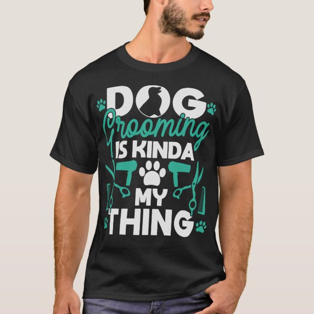 S2 Hund Grooming Hund Groomer (57) T Shirt (Framsida)