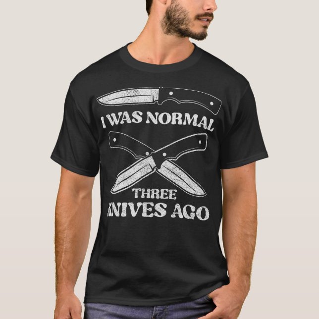 S2 Knivar Samlande Knivar (121) T Shirt (Framsida)