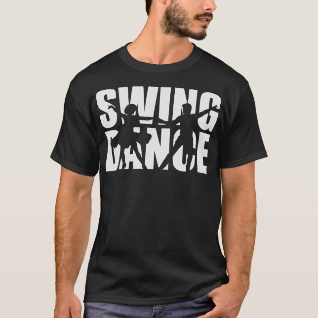 S2 Swingdans Swing Dance Swingdansare (25) T Shirt (Framsida)