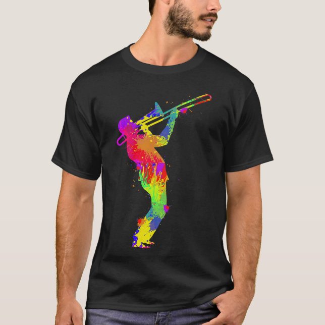 S2 Trombone Trombonist (73) T Shirt (Framsida)