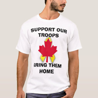 s45new nya canadian.gif, STÖTTAR VÅR TROOPSBRI… Tee Shirt