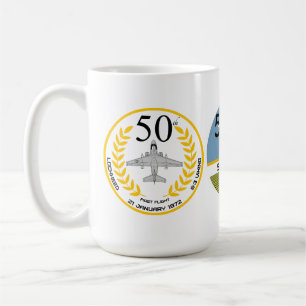 S-3 VIKING FÖRSTA FLYGNINGEN 50:E KAFFEMUGG
