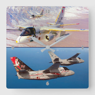 S-3 VIKING FYRKANTIG KLOCKA