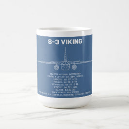 S-3 VIKING STATS BLUEPRINT MUGG