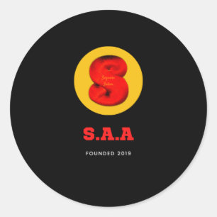 S.A.A. Stickers Runt Klistermärke