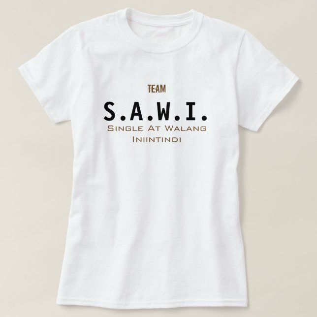 S.A.W.I. TEE SHIRT (Design framsida)
