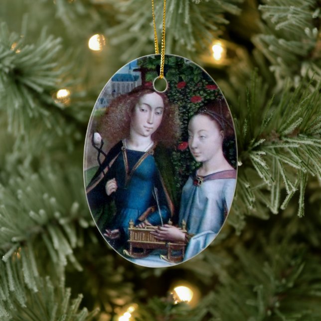 S. Agatha och Christina (uppgifter; M 070) Julgransprydnad Keramik (Träd)