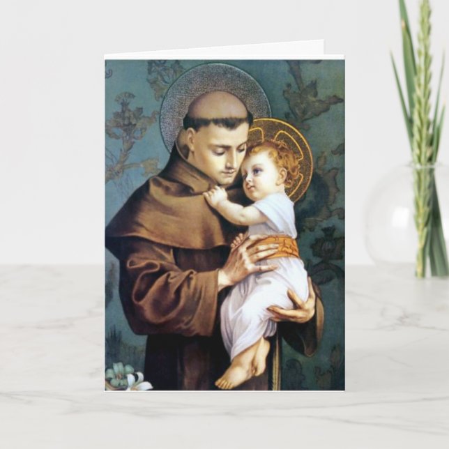 S. ANTHONY OF PADUA Card Kort (Framsida)