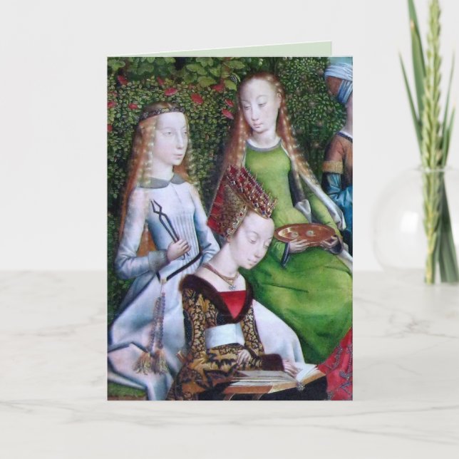 S. Apollonia och Lucy (med St Ursula)-kort Kort (Framsida)