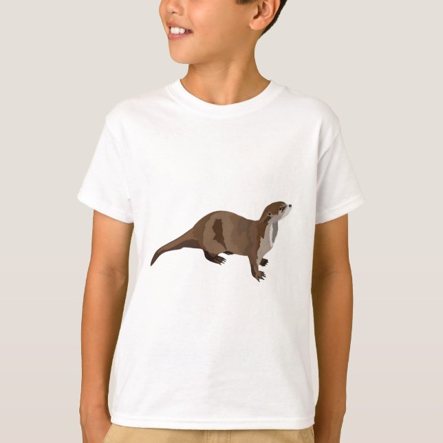 S är avsett för södra floden Otter T Shirt (Framsida)