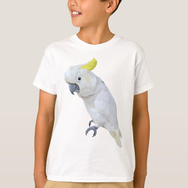 S är avsett för svavel Crested Cockatoo T Shirt (Framsida)