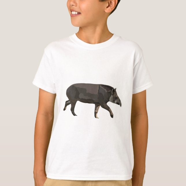 S är avsett för Sydamerikanska Tapir T Shirt (Framsida)