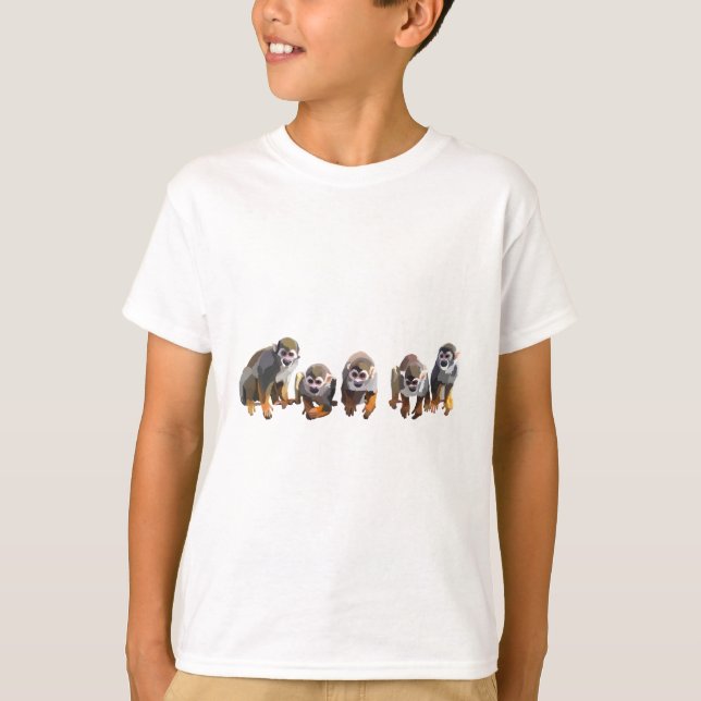 S är för ekorre Monkey T Shirt (Framsida)