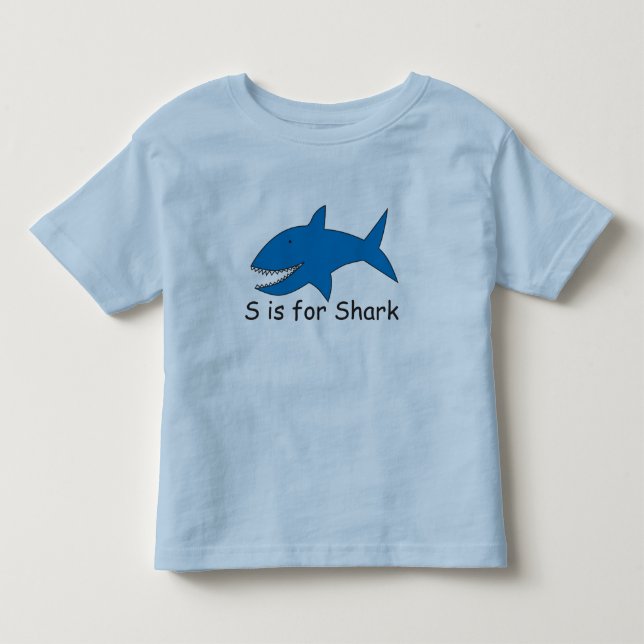S är för hajT-tröja Tee Shirt (Framsida)