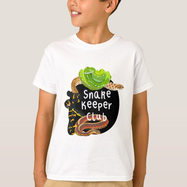 S är för Klubben Snake Keeper T Shirt (Framsida)