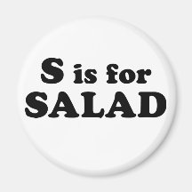 S är för SALAD (magnet)