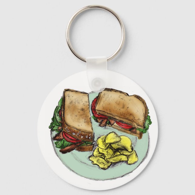 S är för Sandwich Nyckelring (Framsida)